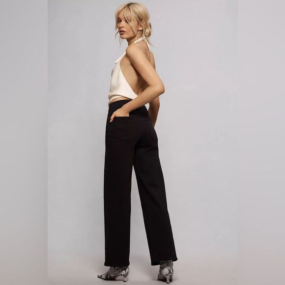 NWT FRAME Le Slim Palazzo in Black - Picture 12 of 16